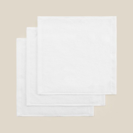 Set of napkins SL Home: Basic "Blanc de Blanc" 30x30 cm - 3 pcs., 100% cotton, 530 g/m2