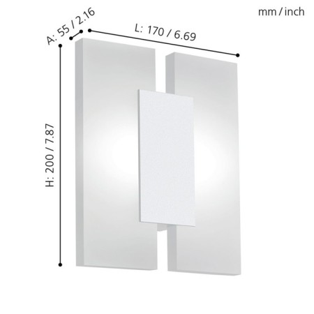 Bra Metrass 2, 2x4.5W Led, 3000k, 960lm, white color-1