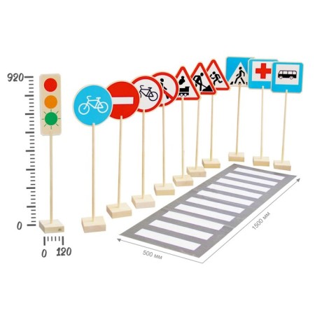 Set of half "traffic signs"-2