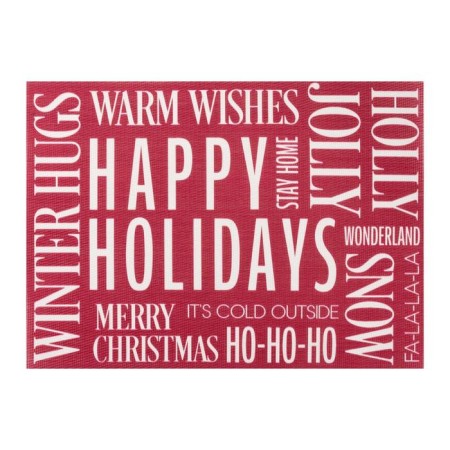 New Year's napkin on the table "Happy Holidys", 40x29 cm-1