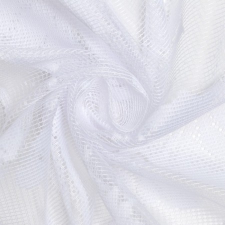 Tulle to the kitchen without curtain tape, 70 x 145 cm, white color, 100% polyester-3