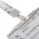 Horizontal badge carman (external 105 x 75mm), internal 97 x 66 mm, metal, silver, tape 40 cm