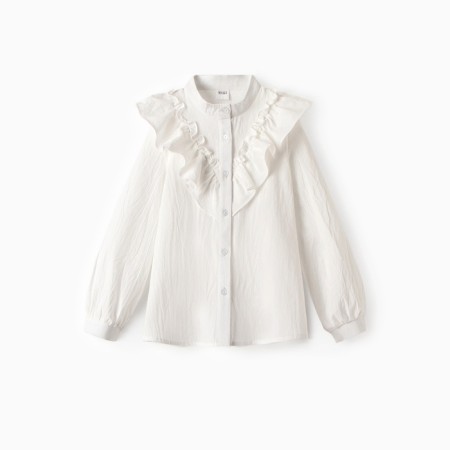 Blouse for Minaku girl, white color, height 152 cm