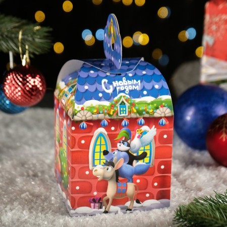 Gift box "Bremen musicians", 12 x 12 x 17 cm-1