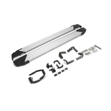 Silver threshold "Silver" Rival, Hyundai Santa Fe 2018-2020, with fasteners, F180al.2307.1-1