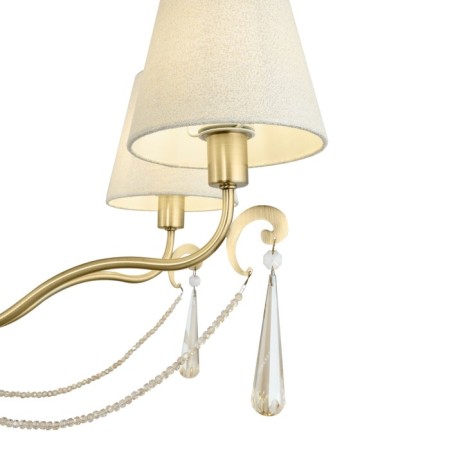 Caustra Freya FR2019PL-07BS MADELINE, 820x820x1650 mm, E14, 7x40W, brass color-3