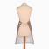 Apron of the Dolyana with a pocket, central brown, 70*65 ± 4cm, 100% HL, Rogozhka