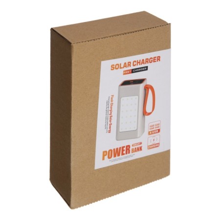 External battery YM-653, 30000 mAh, 66 W, 4USB, 3TYPE-C, lantern, fast charging, white-11