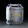 Set of drinking Jungle, 7 items: Capherine 500 ml, stack 6 × 50 ml, with engraving and spraying, Silver spraying color
