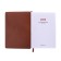 Dated diary of 2025, A6+, 176 sheets "Lyon", solid cover, pancake embossing, with liesa, block 80 g/m2, brown