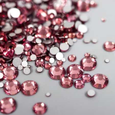 Decor for creativity Glass "Rhinestone Strived cone. Light purple" d = 1.5-6.5mm nr 1000 pcs 74595-1