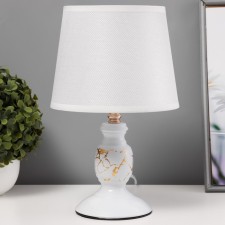 Dorofai table lamp E27 40W white-gold 18x18x29 cm