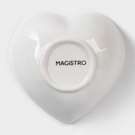 Porcelain magistro “Blanche heart”, 80 ml, white color-4