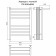 Terminus heated towel rail "Aurora" P8, 500x800 mm, on the right, black matte