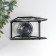 Climber Metal, glass for 1 candle "Loft. Trapezius" black 13x8x15 cm
