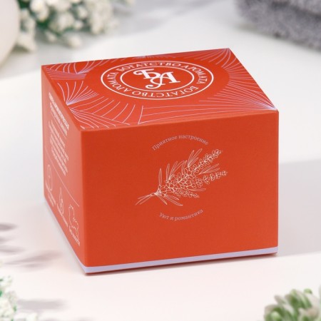 Aromatic candle made of soy wax with dry flowing "Garnish" 4.5x6 cm, 80 g-3