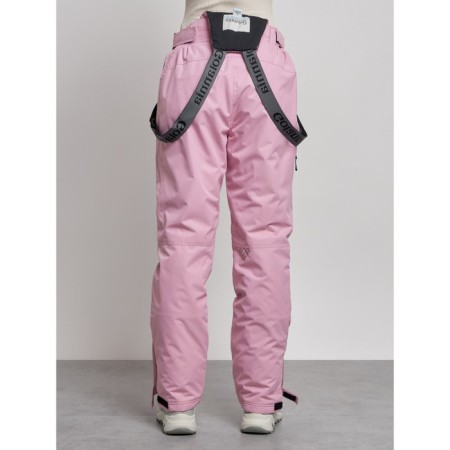 Semi -combinezone ski insulated female winter, size 42, pink color-10