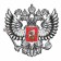 Sticker on the car "Coat of arms of Russia", type No. 2, silver, 375*375 mm