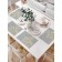 A set of napkins for setting the table "Flowers with a butterfly", rectangular, size 32x46 cm, 4 pcs