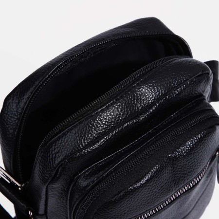 Male bag, black color-5