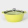 Trendy Style, 4 liters, glass cover, anti -stick coating, green color