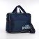 Road bag with lightning, with an increase, external pocket, long belt, blue color