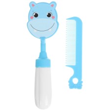 A set of combing a rattle “Hippo”, 2 subjects: comb with cloves + brush