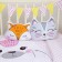 Pillow decorative baby I am KISA, 35x32 cm, velor, 250g/m2