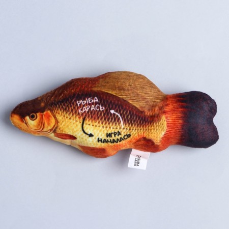 A toy for cats with mint "Fish", 18.3 x 8 cm-5