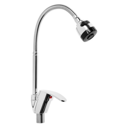 Kitchen mixer Zein Z3043, flexible spout, cartridge 40 mm, without eyeliner, chrome-4