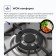 Hon surface Delvento V60V41M001, gas, 4 burners, silver