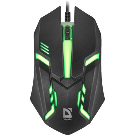 Mouse Defender Hit MB-550, wired, optical, backlight, 1600 dpi, 4 buttons, black-3