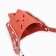 The muzzle adjustable from soft leather, size No. 5, DN 7-11 cm, ohm 25-28 cm, brown