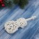 Christmas tree decoration "Cello" 17x7 cm, white