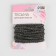 Decorative braid with beads, 6 mm, 2.7 ± 0.5 m, gray color