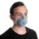 The half mask is filtered, molded with a valve and a coal layer, ffp1