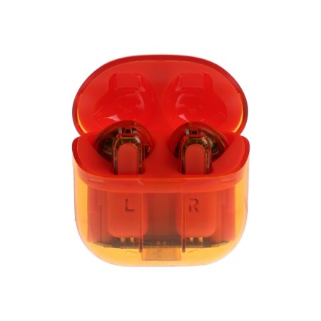 Wireless headphones Y89, TWS, inserts, BT 5.3, 30/300 mAh, transparent, orange-2