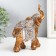 Souvenir Polystone "Elephant - Popon with patterns and amber" 14.5x7x16.5 cm