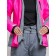 Ski costume female winter, size 50, pink color