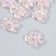 Busina Plastic for creativity "Flower. Stone ice" transparent pink 0.6x2.1x2.5 cm
