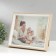 Photo frame wood, glass 13x18 cm "Eco Light" beige-white 3x22x27 cm