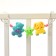 Stretching on the stroller/crib “Bear, star, elephant”, 3 toys, crumb me