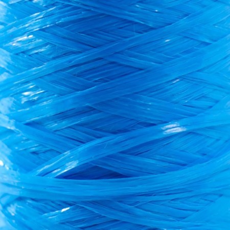 Yarn "for knitting washcloths" 100% polypropylene 400m/100 ± 10 g in the shape of a cylinder (cornflower)-2