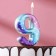 Candle for the cake number "9", space, 5.5 cm, 16 minutes