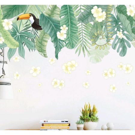 Sticker Plastic Interior Color "Cuff in Palm leaves" 60x90 cm