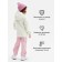 Demisason windbreaker for girls Minaku from SoftShell on fleece, waterproof, light gray, height 92 cm