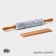 Magistro marble rolling pin, with a stand, 45 × 5 cm, white color