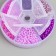 Glass 8/0 (3 mm) in the box "Violet" 6 colors x 10 g 8x8x2 cm
