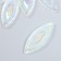 Decor for creativity Plastic "Eye" Holography White set 6 pcs 2x5 cm