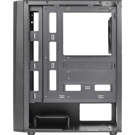 The Aerocool Delta case is black without ATX 7x120mm 2xusb2.0 1xusb3.0 Audio Bott PSU-4